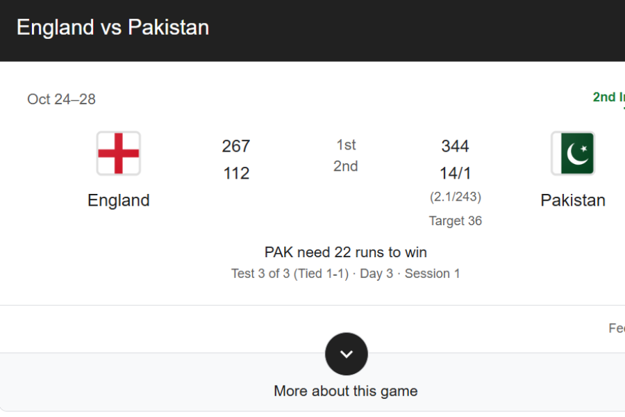 Pakistan vs England Test Series live stream